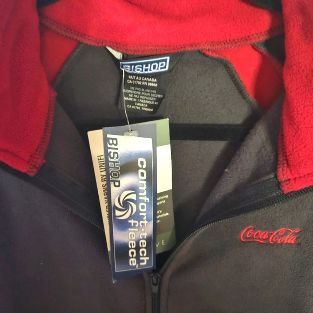 Coca-Cola Triple Logo Fleece Zip-Up Shell - Picture 5 of 8